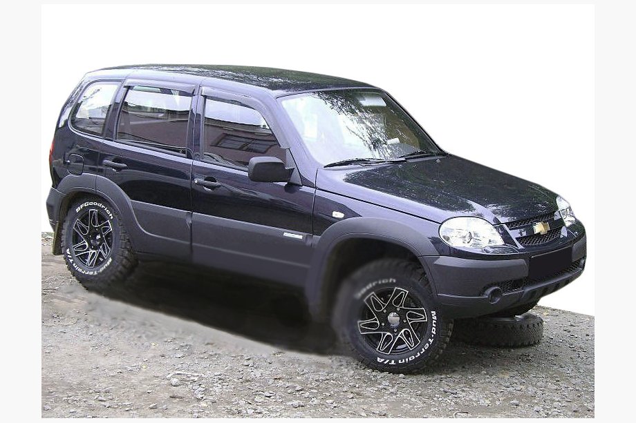 Chevrolet Niva 1998–2020 Raamwindschermen (set 4 stuks, SIM) Image