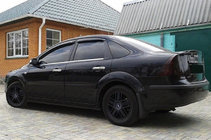 Ford Focus II 2005–2008 Raamdeflectoren SD/HB (4 stuks, SIM) foto 1