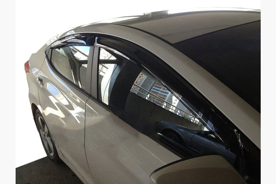 Hyundai Elantra (MD/UD) 2011–2015 Raamwindschermen (set 4 stuks, SIM) Image