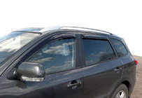 Hyundai Santa Fe 2 2006–2012 Raamwindschermen (set 4 stuks, SIM) foto 1
