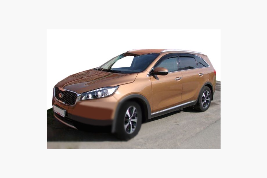 Kia Sorento III UM 2014–2020 Raamwindschermen (set 4 stuks, SIM) Image