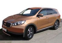 Kia Sorento III UM 2014–2020 Raamwindschermen (set 4 stuks, SIM) foto 1