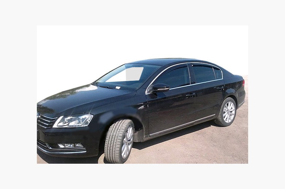 Volkswagen Passat B6 2006–2012 Raamwindschermen SD (set van 4, SIM chroom) Image