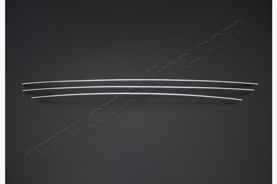 Renault Clio III 2005–2012 RVS sierlijsten voor bumperrooster (set van 3 stuks) Image