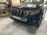 Toyota Land Cruiser Prado 150 2009–2023 Spoilerlip voor voorbumper MiddleEast (2017-) Zwarte kleur foto 4