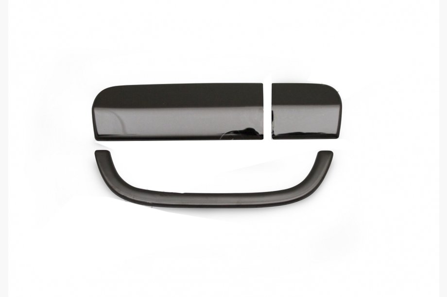 Mercedes Vito W639 2004–2014 Achterdeurhandgreep cover zwart chroom (RVS) Foto 1