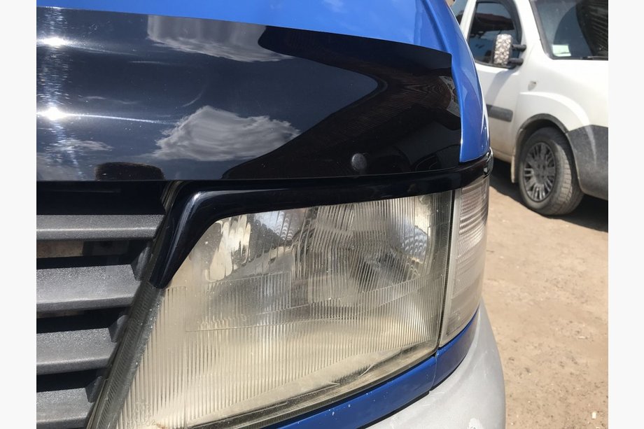 Mercedes Vito W638 1996–2003 Koplampwimpers (zwart) Hoogglans zwart Image