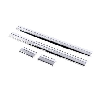 Carmos instaplijsten RVS (4 stuks) Nissan Micra K12 2003–2010 foto 1
