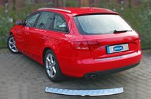 Audi A4 B8 2007–2015 OmsaLine achterbumperbeschermer (AVANT, RVS) OmsaLine - Italiaans roestvrij staal, hoogglans foto 2