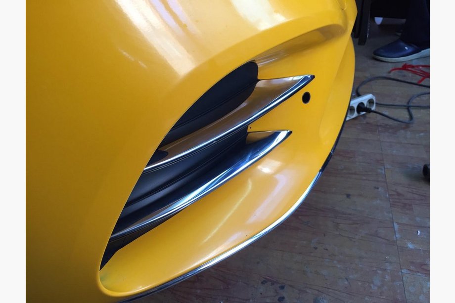Mercedes C-klasse W205 2014–2021 Chroom mistlampafdekkingen voor AMG (4 stuks) Image