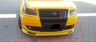 Fiat Doblo I 2005–2010 Voorbumper onderlip (spuitklaar) foto 1