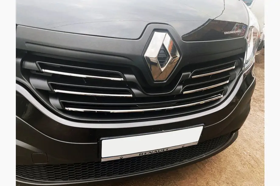 Renault Trafic 2015– Grillelijsten 2015-2019 (set van 5, RVS) Image