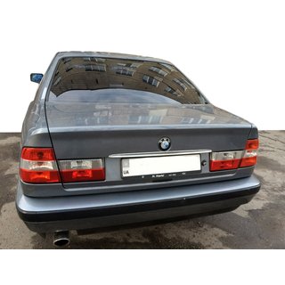 Chromen strip boven kenteken (RVS) BMW 5 Serie E34 1988–1995 foto 1