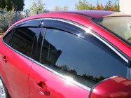 Honda Civic Sedan VIII 2006–2011 Raamwindschermen met chromen sierlijst (set van 4, Niken) foto 1