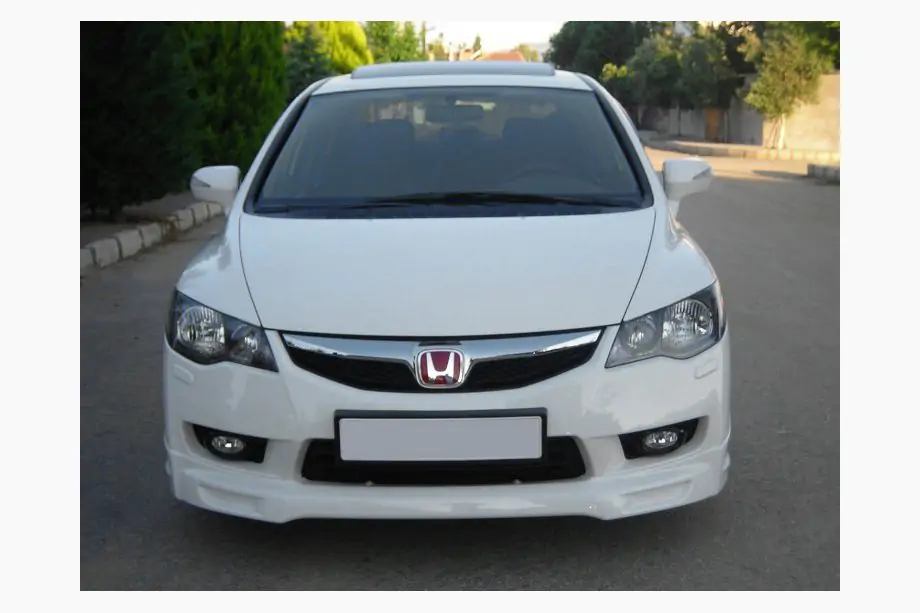 Honda Civic Sedan VIII 2006–2011 Voorbumper spoilerlip 2009-2011 (spuitklaar) Foto 1