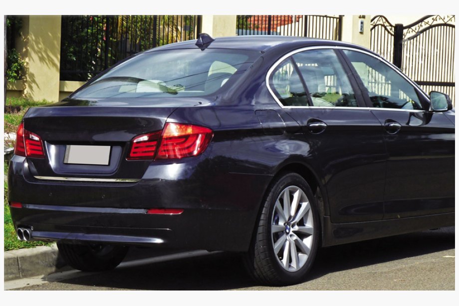 BMW 5 Serie F10/F11 2010–2016 RVS kofferrandlijst (SD) Image