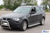 BMW X3 E83 2003–2010 Side steps KB001 (RVS) foto 2