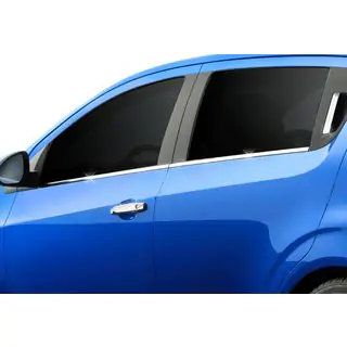 Onderste raamlijsten (RVS) Chevrolet Aveo T300 2011–2020 foto 3