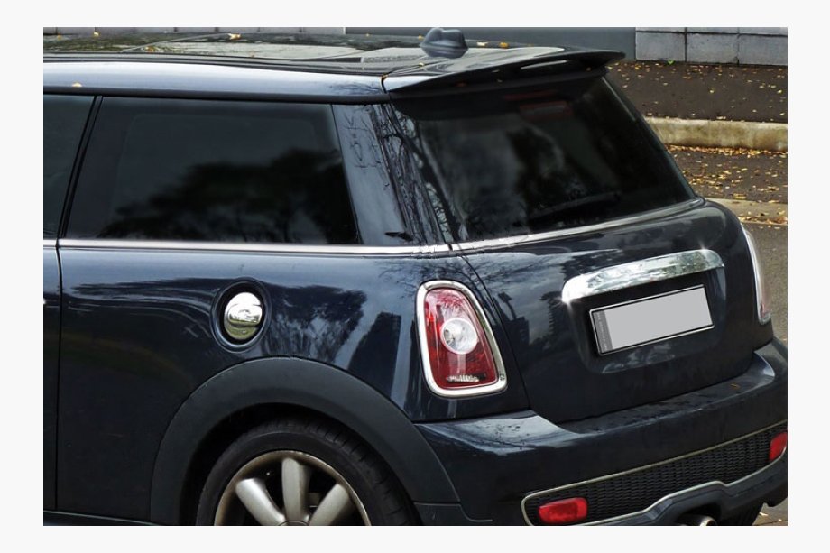 Mini Clubman R55/R56 2007–2014 Chroomstrip boven de kentekenplaat R56 (RVS) Image
