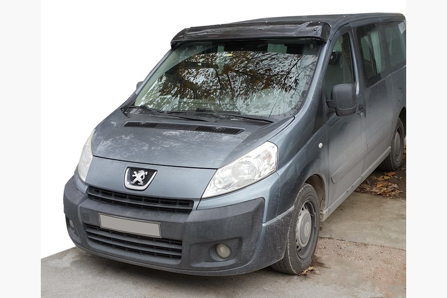 Peugeot Expert 2007–2016 Voorruitvizier (zwart hoogglans, 5 mm) Image