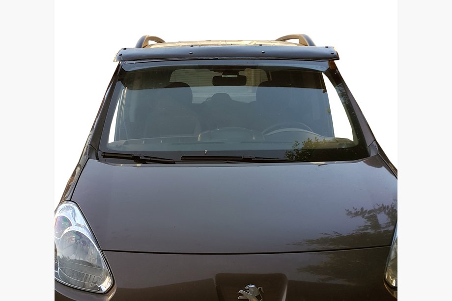 Peugeot Partner Tepee 2008–2018 Voorruitvizier (zwart hoogglans, 5 mm) Foto 1