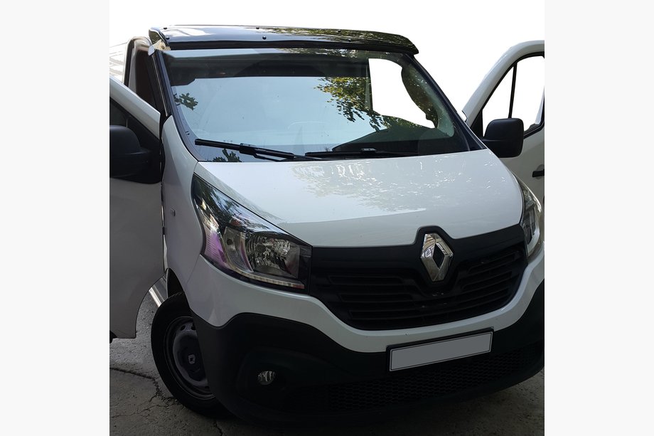 Opel Vivaro 2015–2019 Voorruitvizier (zwart hoogglans, 5 mm) Image