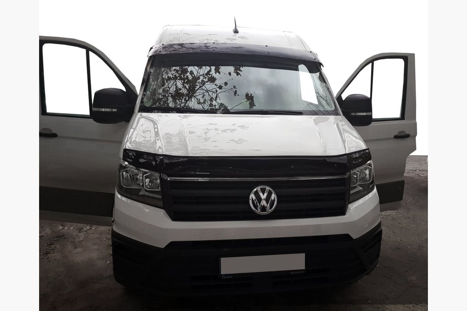 Volkswagen Crafter 2016– Voorruit winddeflector (zwart hoogglans, 5 mm) Image