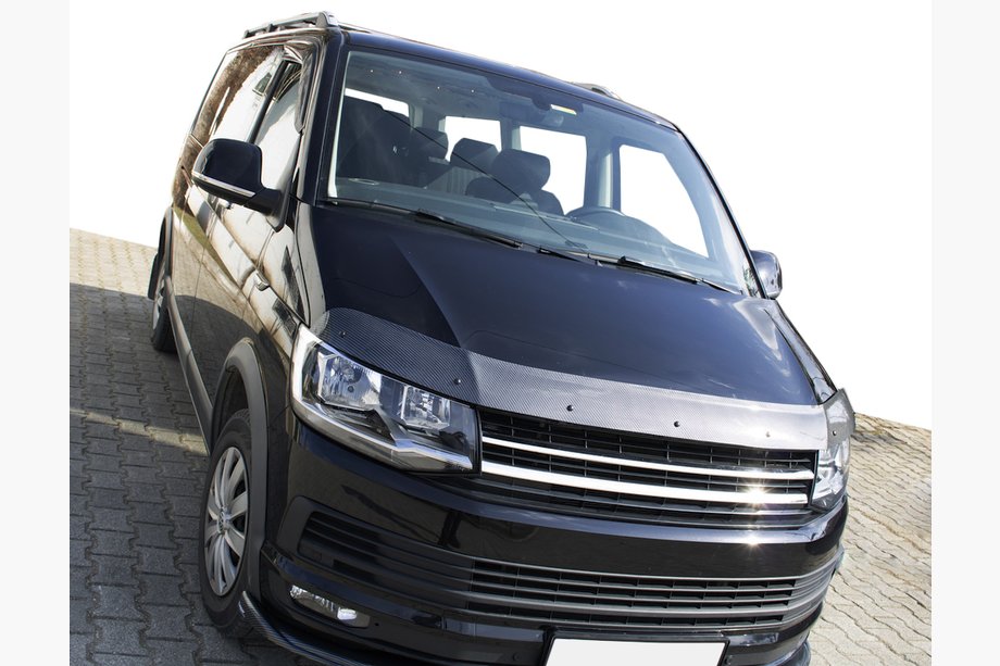 Volkswagen T6 2015–2024 Motorkapdeflector carbonlook (EuroCap) Foto 1