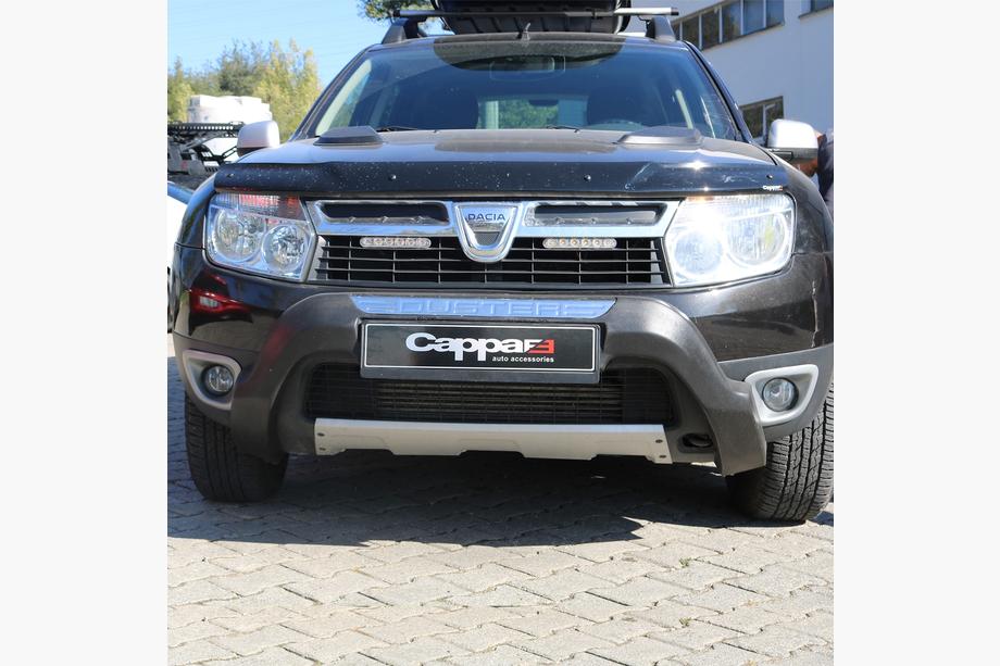 Dacia Duster 2008–2018 Frontbumper lip (ABS, grijs) Image