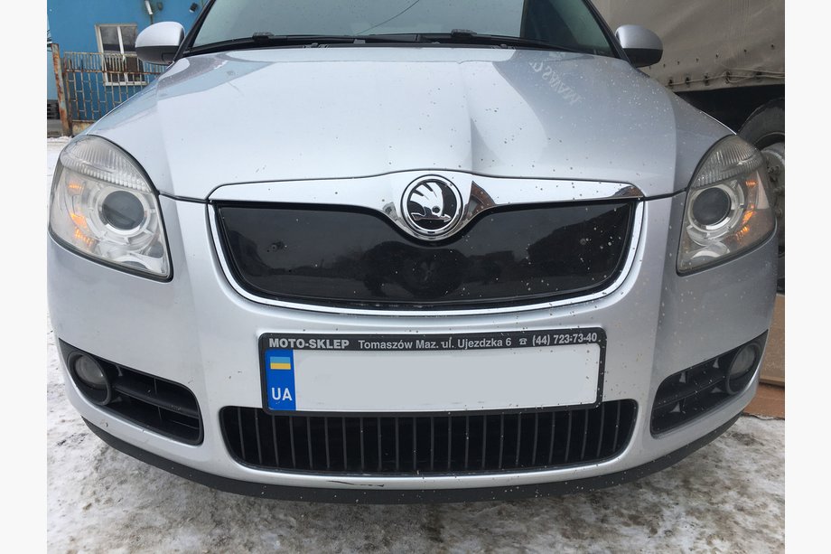 Skoda Fabia 2007–2014 Winterafdekking voor radiatorrooster (2007-2010, bovenste) Glanz Image