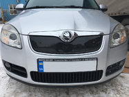 Skoda Fabia 2007–2014 Winterafdekking voor radiatorrooster (2007-2010, bovenste) Glanz foto 1