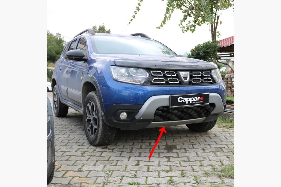 Dacia Duster 2018–2024 Onderste frontbumperlip (ABS, grijs) Image