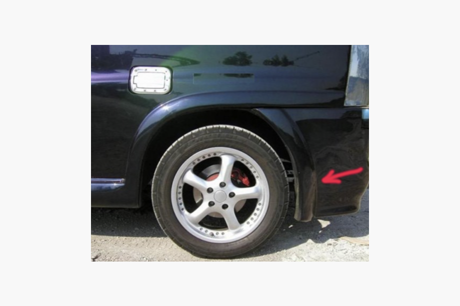Mercedes Vito W638 1996–2003 Achterste spatlap-afdekkappen (spuitklaar) Image