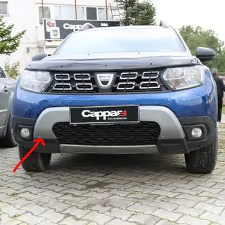 Bovenste voorbumper lipspoiler (ABS, grijs) Renault Duster 2018–2024 foto 1
