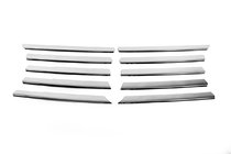 Mercedes Vito W638 1996–2003 Grille sierlijsten (set van 10 stuks, RVS) OmsaLine - Italiaans roestvrij staal foto 2
