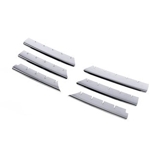 Grille sierlijsten (model 2004-2006, 6 stuks, RVS) Renault Megane II 2004–2009 foto 2