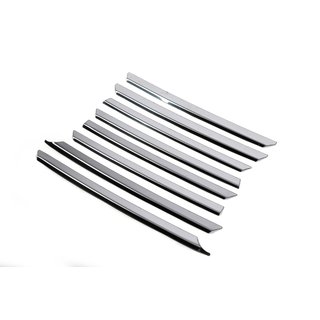 RVS sierlijsten voor grille Kosoyu kapot (8 stuks) Volkswagen T4 Transporter 1990–2003 foto 4