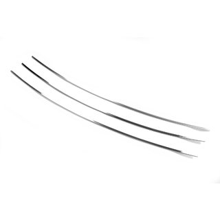 Sierlijsten voor bumperrooster (rechte motorkap) (3 stuks, RVS) Volkswagen T4 Caravelle/Multivan 1990–2003 foto 2