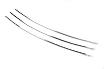 Volkswagen T4 Transporter 1990–2003 Sierlijsten voor bumperrooster (rechte motorkap) (3 stuks, RVS) foto 2