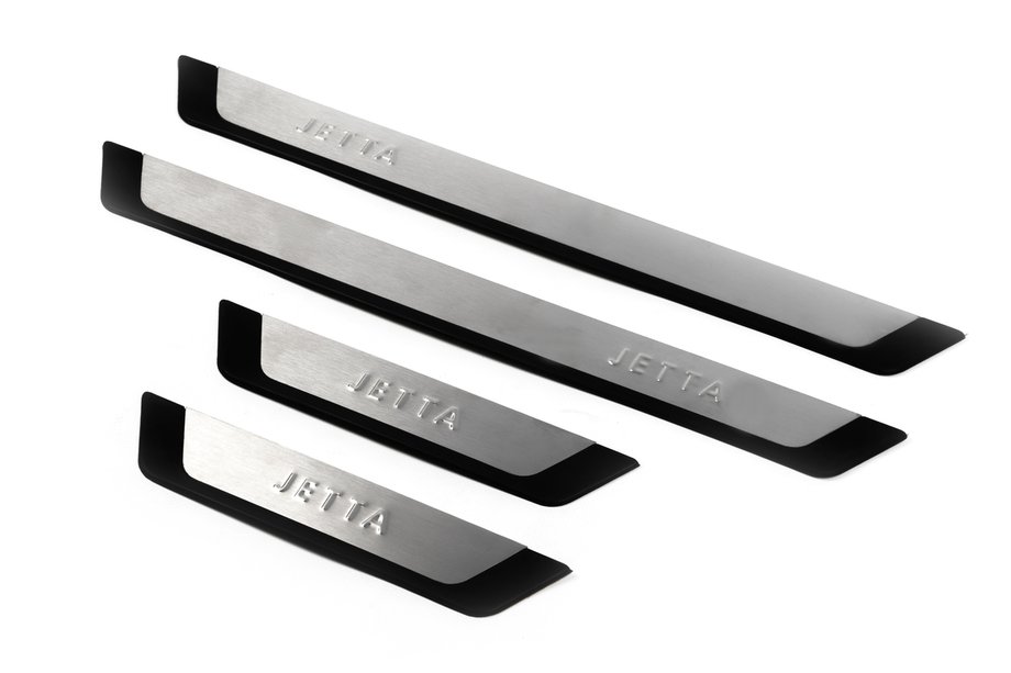 Volkswagen Jetta 2011–2018 Flex-style dorpellijsten (set van 4, RVS) Image