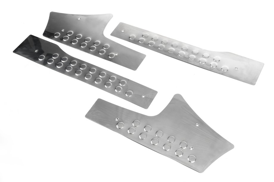 Citroen Berlingo 2008–2018 OmsaLine RVS instaplijsten (binnen) Set van 4 stuks, OmsaLine - Italiaans roestvrij staal Foto 3