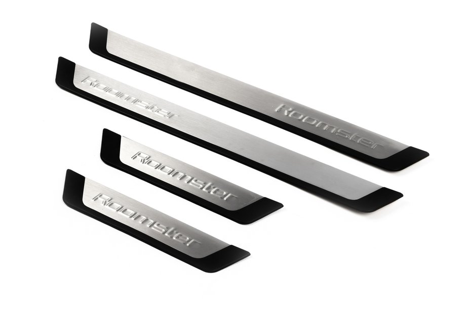 Skoda Roomster 2006–2015 OmsaLine dorpellijsten RVS (set van 4) Image