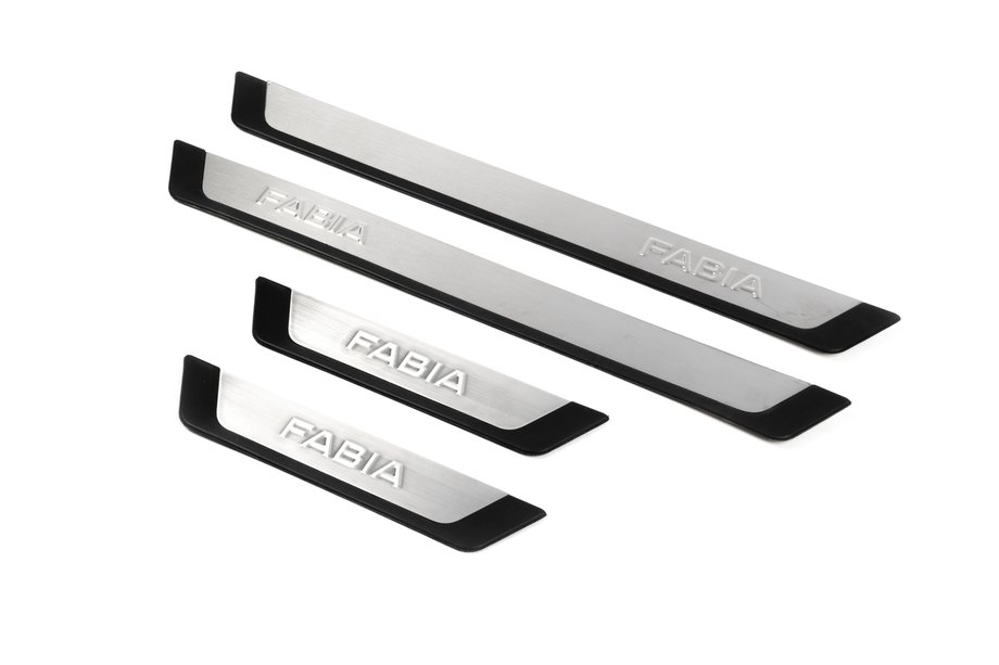 Skoda Fabia 2014–2021 OmsaLine-Flexill dorpellijsten (4 stuks) Foto 1