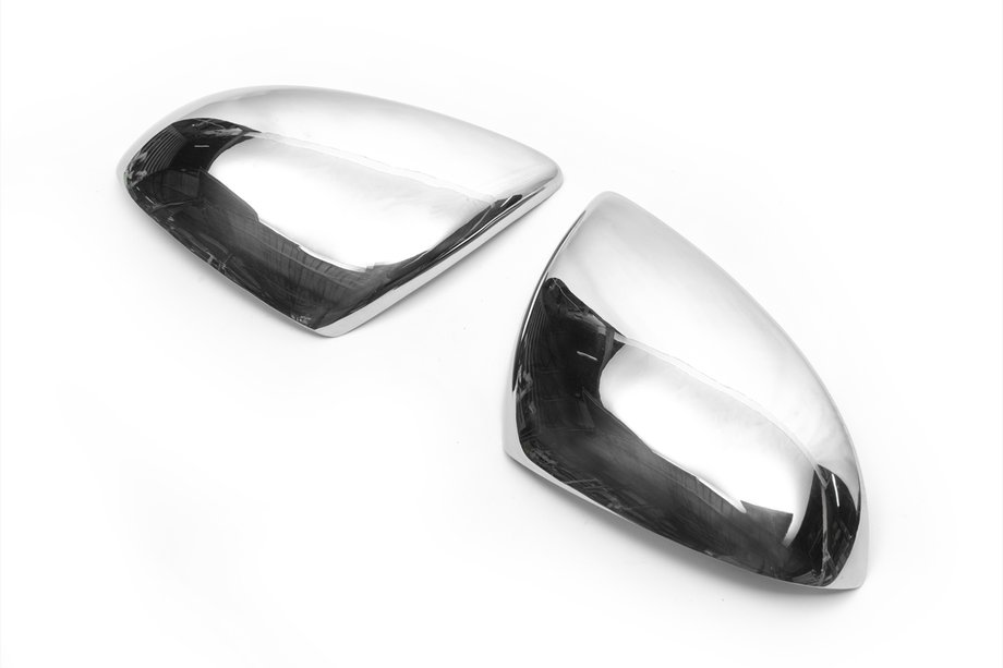 Volkswagen Touareg 2010–2018 RVS spiegelkappen (2 stuks) Carmos - Turks staal Foto 5