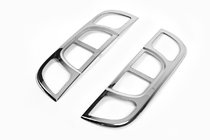 Citroen Nemo 2007–2017 RVS rechte achterlichtcovers (set 2 stuks) Spiegelchroom foto 2