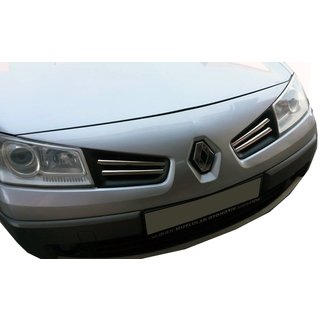 RVS grille sierlijsten (model 2006↗, set van 4) Renault Megane II 2004–2009 foto 1
