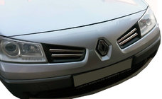 Renault Megane II 2004–2009 RVS grille sierlijsten (model 2006↗, set van 4) OmsaLine - Italiaans roestvrij staal foto 1