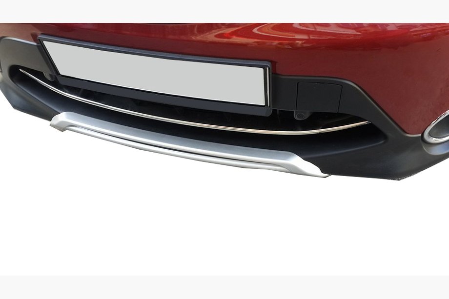 Nissan Qashqai 2014–2021 RVS beschermlijst voor voorbumper (2014-2017) Image