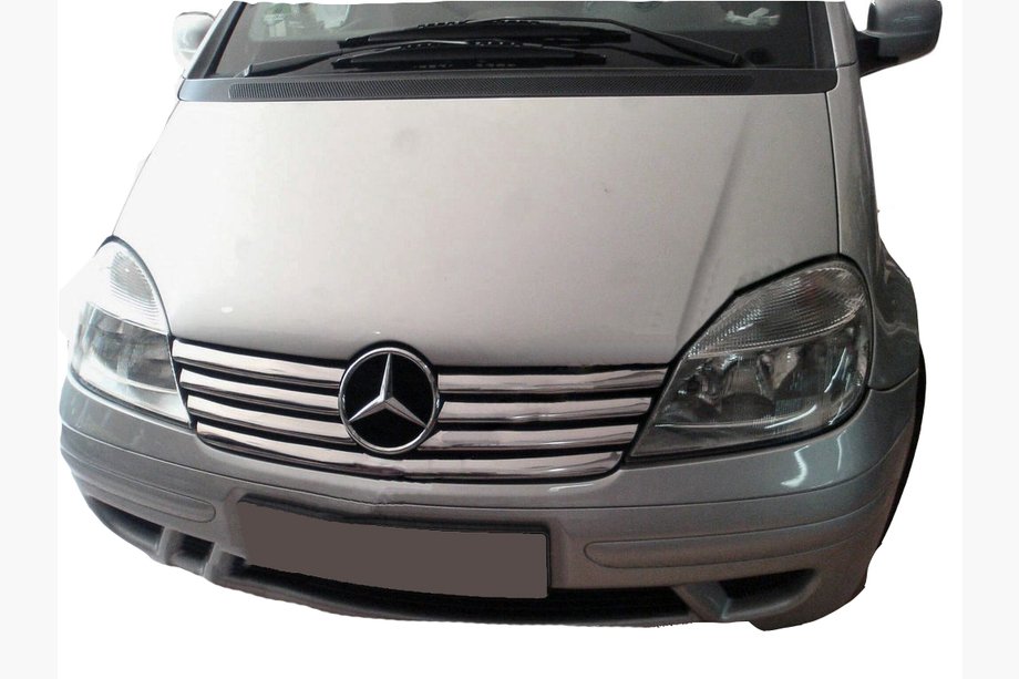 Mercedes Vaneo W414 2001–2005 Sierlijsten voor radiatorgrille (7-delig, RVS) Image