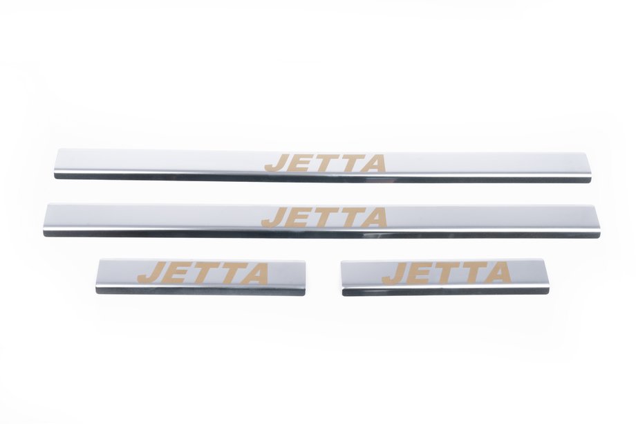 Volkswagen Jetta 2006–2011 Carmos V1 RVS instaplijsten (set 4 stuks) Image